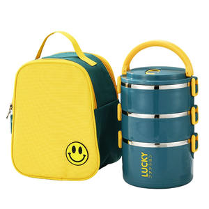 Boîte à lunch isolée scellée Offre Spéciale Employé de <span class=keywords><strong>bureau</strong></span> Boîte à repas en acier inoxydable avec four à micro-ondes Chauffée Boîte à bento Étudiante Femme - Product Image 3