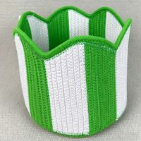 Panier de rangement ovale moderne, décoré de manière romantique et élégante, de haute qualité, personnalisable, en corde de coton tressée, matériaux écologiques, avec poignée