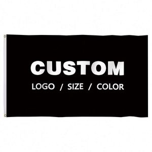 Wholesale Premium Fabric Good Quality Best Price Black Custom Flags <b>Banners</b> - Product Image 2