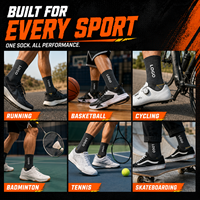 Chaussettes de sport pour hommes avec logo personnalisé, chaussettes de randonnée épaisses et respirantes, chaussettes de sport confortables en tricot éponge