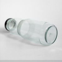 300ml Bouteille de jus en verre 300ml Bouteille de boisson en verre pour jus avec couvercle