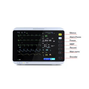 Moniteur Multiparamétrique pour Animaux de Compagnie (Chiens, Chats) - ECG, NIBP, SpO2, TEMP, RESP, <span class=keywords><strong>PR</strong></span> - Moniteur Vétérinaire pour Hôpitaux - Product Image 4