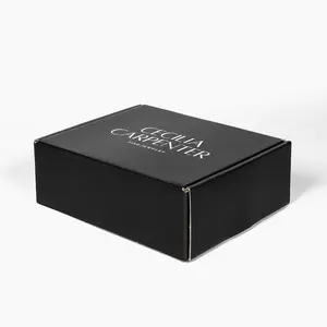 공장 가격 사용자 정의 검은 종이 플랫 팩 단단한 상자 골판지 판지 홀로그램 스킨 케어 병 로고 포장 상자