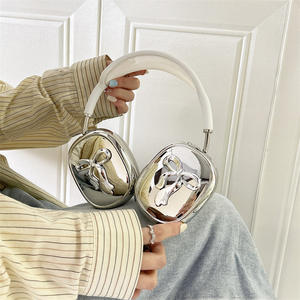 Gran oferta, funda protectora antiarañazos plateada con lazo de TPU galvanizado de lujo, funda para auriculares, funda para auriculares Airpod Max - Product Image 3