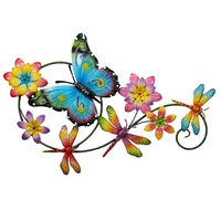 Vlinder Decoratieve Plant Huis Wanddecoratie Goud Opknoping Metaal Moderne 3d Muurkunst Voor Jubileum Niet Kd Levende Planten 200Pcs