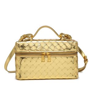 7590 # Mulheres <span class=keywords><strong>Maroon</strong></span> Woven Lunch Box Forma Crossbody Hand Bag Senhoras Casual Small Woven Shoulder Bags Moda Hand Clutch <span class=keywords><strong>Purse</strong></span> - Product Image 3