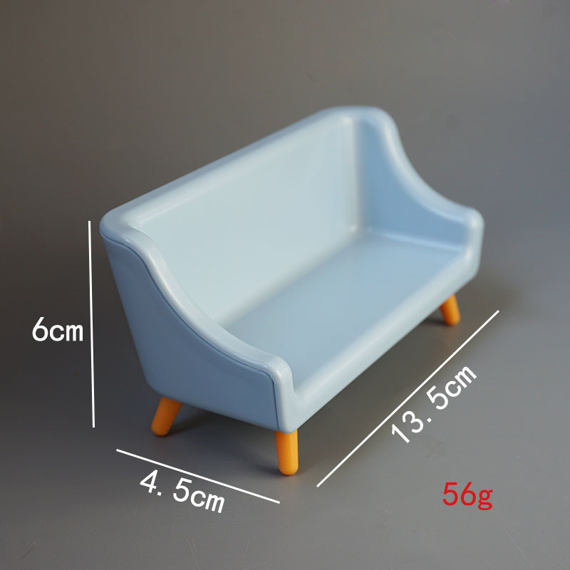 Light blue [long] sofa