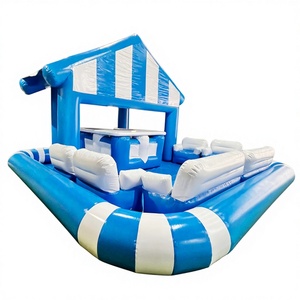 บาร์สระว่ายน้ำเป่าลม PVC แบบกำหนดเองได้ พร้อมใบรับรอง CE รับน้ำหนักได้มากกว่า 500 กก. สำหรับงานปาร์ตี้ผู้ใหญ่ บาร์สระว่ายน้ำเป่าลม บาร์เป่าลม - Product Image 1