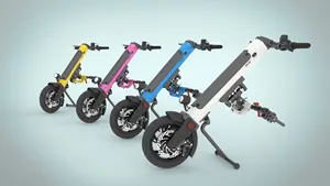 קל משקל מתקפל חשמלי כיסא גלגלים Handcycle חשמלי Handbike 12/16in גלגל עבור חשמלי