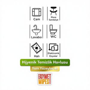 Lingettes humides anti-allergiques faciles à utiliser, détergents pour le nettoyage des surfaces, 2x100 paquets (200 lingettes), Turquie - Product Image 1