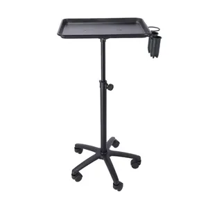 Hot Sales Aluminum Alloy Mobile Tray Stand for Hair Salon & Kitchen Salon Trolley Cart for Medical SPA Equipment