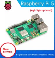 Placa de Desarrollo Pi5 Raspberry Pi 5 5B de 2GB, 4GB, 8GB y 16GB para Programación en Python con Cortex-A76, Kit de IA