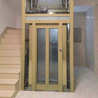 Ascenseur miniature moderne en métal durable entièrement personnalisé avec garantie d'un an pour les maisons, les villas, les hôtels et les appartements