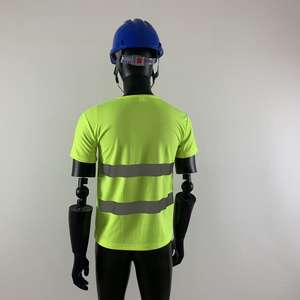 चिंतनशील त्वरित-सूखी टी-शर्ट निर्माण सुरक्षा कपड़े छोटे आस्तीन साइकिल विज्ञापन काम - Product Image 4