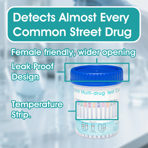Vaso de Prueba de <span class=keywords><strong>Drogas</strong></span> Personalizado con Logotipo, de 10 Paneles, Tipo T, para Pruebas de COC/BAR/AMP/MET/THC/OPI/PCP/MDMA/MTD/BZO DOA - Product Image 4
