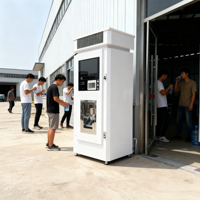 Máquina Expendedora de Agua Automática que Funciona con Monedas con Software SKD, Dispensador de Agua Inteligente de Alta Capacidad para Exteriores con Purificación