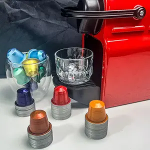 공장 도매 가격 사용자 정의 다채로운 스타일 알루미늄 호일 빈 커피 캡슐과 호환