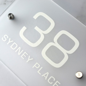 Clear Personalised <strong>Door</strong> Signs Office <strong>Door</strong> <strong>Name</strong> <strong>Plates</strong> <strong>Front</strong> <strong>Door</strong> Number Plaque for Sale - Product Image 4