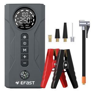 Démarreur de voiture portable E-FAST 10000mAh, batterie externe mobile, <span class=keywords><strong>booster</strong></span> de batterie au lithium 12v avec pompe à air/écran numérique - Product Image 2