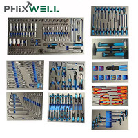 Chariot à outils professionnel XT-013 à 13 tiroirs, 322 pièces, chariot d'atelier, coffre de rangement pour garage avec kit d'outils