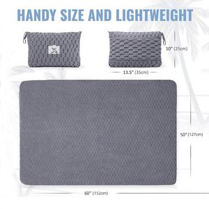 Hot Sale Flannel Foldable Airplane Bag Custom Logo Travel Blanket Manufacturer Multifunctional Car Blanket - Product Image 6