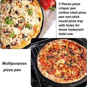 <span class=keywords><strong>Teglia</strong></span> per <span class=keywords><strong>Pizza</strong></span> Forata Antiaderente, Stampo per <span class=keywords><strong>Pizza</strong></span> Rotondo, Modello A100 - Product Image 2