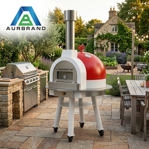 Horno comercial grande <span class=keywords><strong>para</strong></span> pizza a leña, chimenea exterior de acero inoxidable, equipo <span class=keywords><strong>para</strong></span> tostar y hornear <span class=keywords><strong>pan</strong></span> - Product Image 1