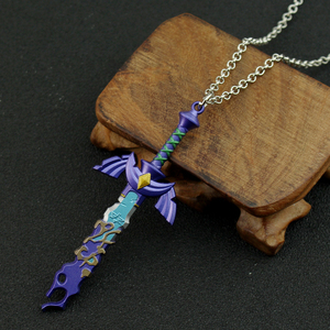 Legend of Zelda Master-Schwert Modell-Halskette für Männer, Kingdom Tears Mehrfarbiger Anhänger Schlüsselring, Sammlerstück für Fans - Product Image 3