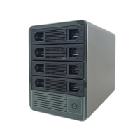 Mini-serveur de bureau 4 baies RTD1319C Quad-Core ARM Cortex-A55+ RTL9100AN avec ports 1GbE et interface USB, RAM 1G/2G/4G/8G en stock