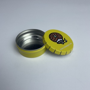 Nhỏ 15ml 20ml kim loại tinplate hộp thiếc cho khuôn mặt Kem mắt Kem Sữa rửa mặt bao bì Pill kẹo mỹ phẩm bấm vào kim loại lon - Product Image 1