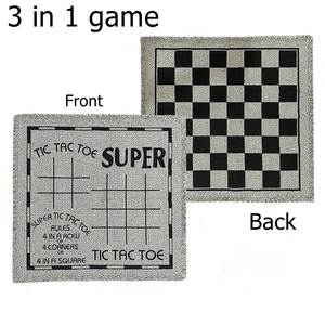3 trong 1 lớn dệt vải cờ với Túi PVC Tic Tac Toe Hội Đồng Quản trị trò chơi - Product Image 4