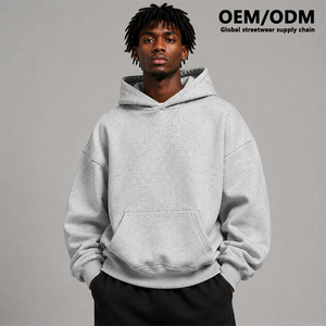 Felpa con Cappuccio da <span class=keywords><strong>Uomo</strong></span> Oversize in Cotone 90% Poliestere 10% Nero, Etichetta Privata, Streetwear OEM - Produttore Fighting Ant - Product Image 1