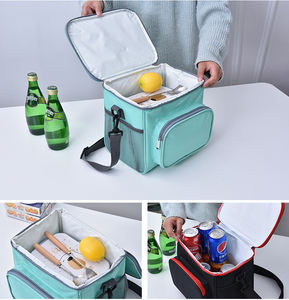 <b>Lunch</b> Cooler <b>Bag</b> for Women Thermal Picnic Box With Shoulder Strap Water Resistant Zipper Meal Prep Cooler <b>Pack</b> - Product Image 2