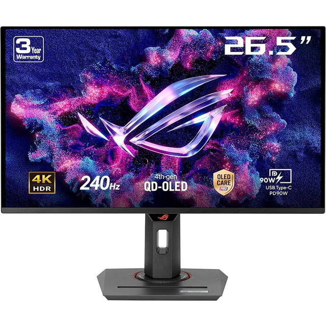 ROG Strix OLED XG27UCDMG 240Hz 27Inch 3840x2160, 4K QD-OLED Gaming PC Monitor  0.03ms, OLED Anti-Flicker 2.0,  99% DCI-P3