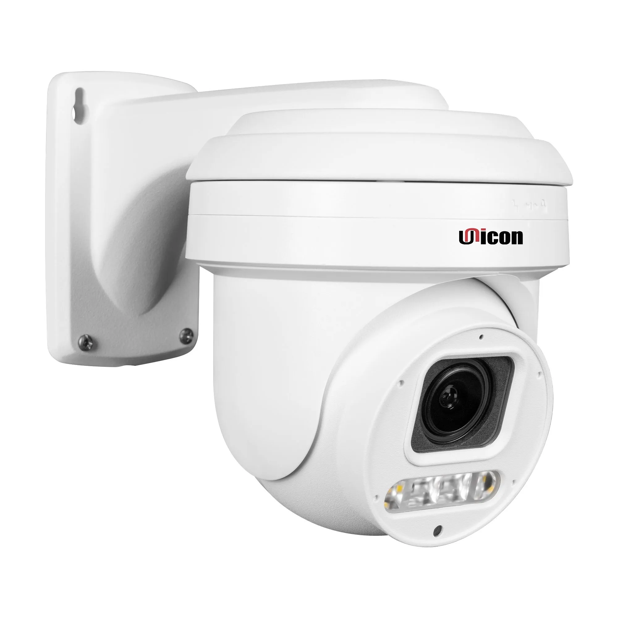 8MP 4K UHD PTZ POEカメラ5X光学ズームデュアルライトマイクタレットIPカメラ、人体および車両検出付き