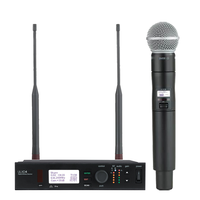 Système de Microphones sans Fil UHF Professionnel Portable ULXD4 BETA58A BETA87A M58 pour Karaoké, Métal Noir, 20Hz-20kHz