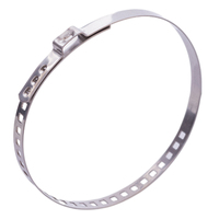 Colliers de serrage réglables en acier inoxydable 304 à oreille unique pour tuyaux PEX, supports de fixation pour usage automobile et industriel (en pouces)