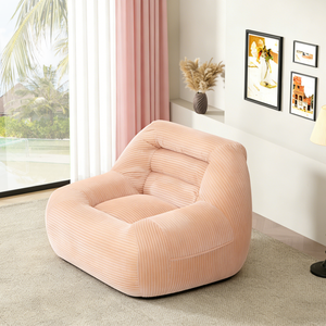 <b>Inflatable</b> Fabric Oversized Single Seater Lazy <b>Sofa</b> Vacuum Compressed Space-Saving Contemporary Design for Living Room Use - Product Image 4