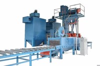 Máquina de granallado eléctrico Delong de última generación, abrasora de acero con PLC, para pulido, eliminación de rebabas y limpieza de granalla de acero.