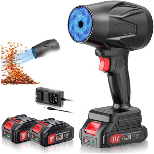 Souffleur industriel et de feuilles sans fil 20V à batterie lithium 700W avec moteur à balais, ensemble portable rechargeable pour l'élimination de la neige et de la poussière - Product Image 1