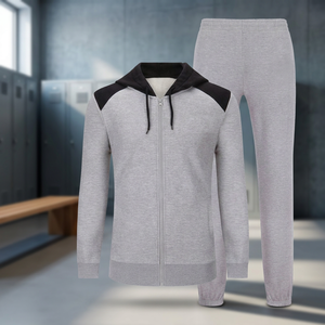 Alxin Wholesale Lightweight Casual Men's <b>Track</b> Suit 2 1 Design Polyester/Cotton Breathable Autumn Sports Jogging Sweat Suits - Product Image 4