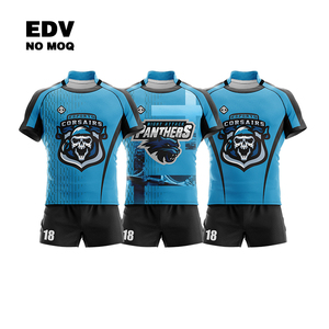 Camiseta de rugby para mujer superventas, conjunto de rugby ajustado con insignia de equipo personalizada, camiseta de rugby con bordado personalizado - Product Image 5