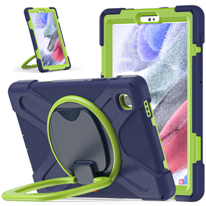 Custodia Ibrida Integrale con Supporto Girevole a 360° e Cinghia per <span class=keywords><strong>Tablet</strong></span> <span class=keywords><strong>Samsung</strong></span> <span class=keywords><strong>Galaxy</strong></span> Tab <span class=keywords><strong>A7</strong></span> <span class=keywords><strong>Lite</strong></span> 8.7 SM-T220 T225 - Product Image 3