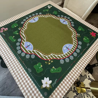 Jeu de tuiles de Mahjong américain de luxe en acrylique style Côte Corallienne, perles d'eau, design moderne, pour 4 joueurs, résistant à l'eau, portable
