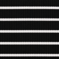 Tissu en maille côtelée rayée teinte en fil 4x2, 95% Rayonne 5% Spandex, 135cm, 270gsm, Élastique, Respirant, Anti-rétrécissement, Absorption d'humidité
