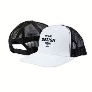 High Quality Custom Foam Fashion Baseball Cap 5-Panel Mesh Trucker <b>Hat</b> with Puff Printing Summer Common Fabric Style - Product Image 1