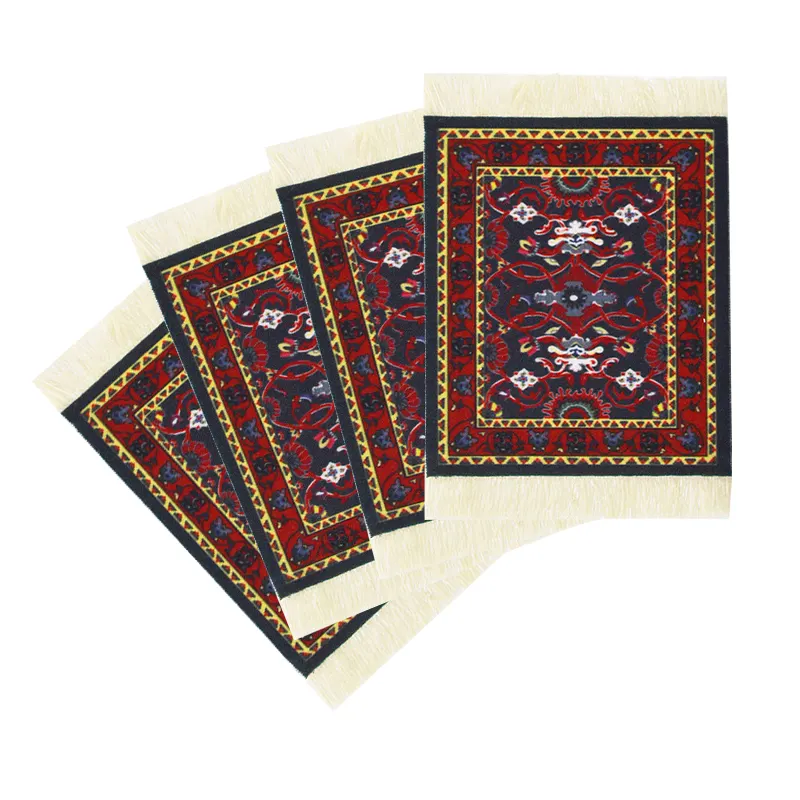 Vintage rilievo della tazza tappeto Persiano tappeto drink coaster