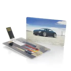 LOGO CMYK Memoria Usb Stick Pen Drive Promosi Usb Gadget 32 Gb 128 Gb Kartu Kredit Usb Flash Drive