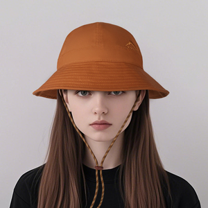 Custom Adjustable Rope Upgraded Out Door <strong>Walking</strong> Fisherman Waterproof Bucket Travel <strong>Hats</strong> with String - Product Image 3
