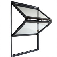 Ventanas Plegables Modernas para Hotel, de Aluminio Negro, Doble Acristalamiento, Verticales, Insonorizadas, Antipolvo, para Balcón